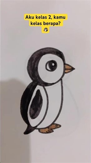 How to draw a penguin yeayy #tips #tutorial