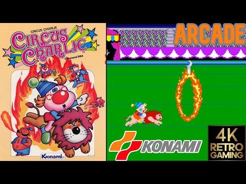 Circus Charlie Arcade (Konami 1984) 4k Longplay