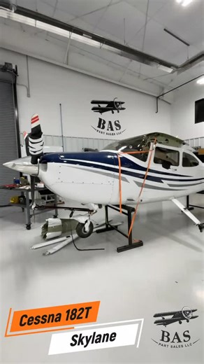 BAS Part Sales LLC on Instagram: "🛩️ New in Teardown: Cessna 182T Skylane This 182T arrived at BAS after a runway overrun that led to a nose-over event. The forward structure took the bulk of the hit, but the rest of the aircraft still carries a solid lineup of valuable components we’ll be removing, cleaning, and photographing as teardown continues. 🔧 Current lineup includes: • Lycoming IO-540-AB1A5 (prop struck) • Garmin G1000 System + GDU Displays • King KAP-140 Autopilot • Nose Gear & Main 