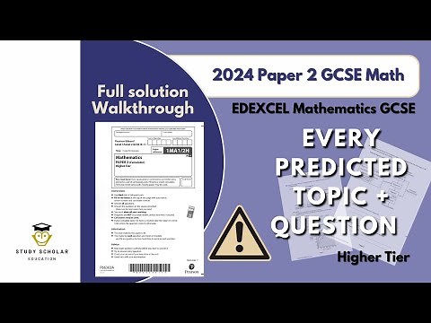2024 Math Paper 2 GCSE (Edexcel) - Predicted paper walkthrough - Higher