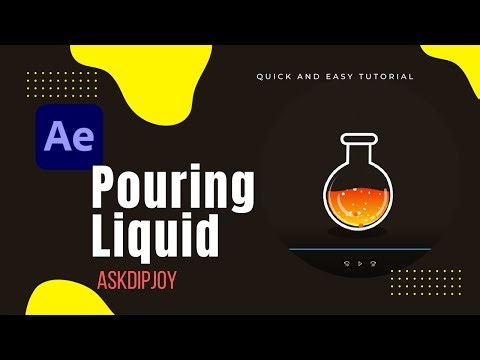 After effects Pouring Liquid | After effects Tutorial | Askdipjoy I Dipjoy Routh