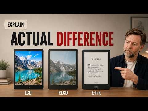 What's the ACTUAL Difference between LCD, RLCD and E-Ink