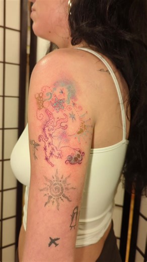 Colourful Abstract Tattoo Designs for Alternative Lovers