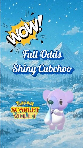 I Found a Full Odds Shiny Cubchoo in Scarlet and Violet!