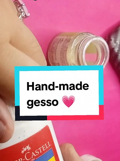 handmade gesso . . . #gesso #handmade #craftmaterials #handmadegesso #diycraftmaterials#fyp #fypviralシ #foryouplease