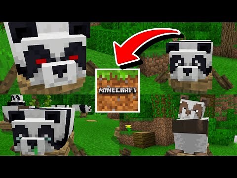 INCRÍVEL!! TODOS OS 7 TIPOS DIFERENTES DE PANDAS DA NOVA ATUALIZAÇÃO DO MINECRAFT PE 1.8.0.8 BETA!!