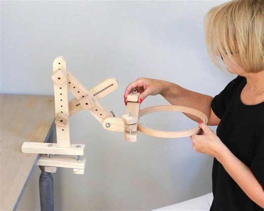 Adjustable Embroidery Lap Stand | Portable Cross Stitch Holder for Needlework - Etsy