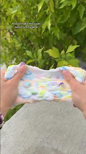 crunchy slime tutorial 🎨☀️ #creative #slime #slimetutorial #tutorial #artsandcrafts #crunchyslime