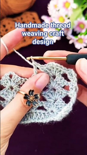 Attractive Thread Weaving Craft | Handmade Weaving Design #threadcraft #handmadecraft #craft