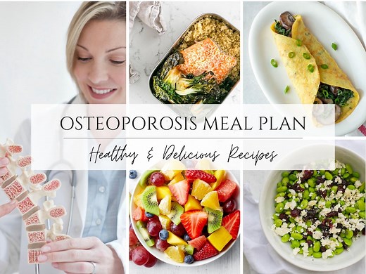 Osteoporosis Diet Plan | 7-day Meal Plan Printable PDF | Bone Health Support Plan | Gluten-free & High Calcium, Magnesium, Vitamin D - Etsy