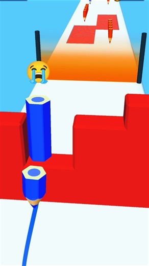 😭Color Pencil Run Gameplay #games #gaming #13million #ytshorts