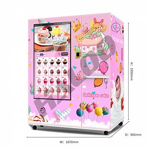 [Hot Item] One-Stop Big Screen Fresh Cake Bread Salad Vending Machines with Elevator