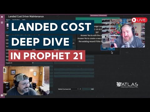 Landed Cost - Prophet 21 Q&A