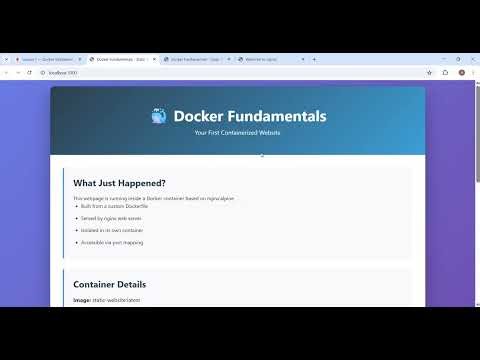 Lesson 1: Docker Fundamentals – Containers from First Principles