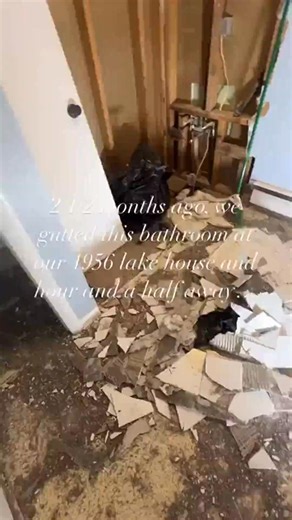 5.2K views · 43 reactions | ✨Planning a DIY bathroom renovation in 2025? ✨ You can find detailed tutorials for this bathroom renovation project (including supply lists) at Lakeandlumber.com or by leaving a comment below. Learn to tile. Tile a floor. Bathroom makeover. How to hang wallpaper. Tile installation. Lake house bathroom. DIY tutorial. 2025 goals. | Lake and Lumber | Facebook