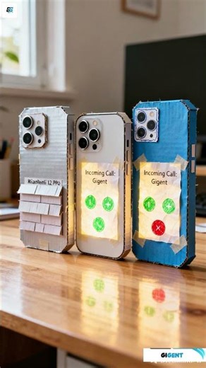 Three Varian Unique Cardboard phone incoming call , samsung,iphone,xiaomi 2 #fakecall