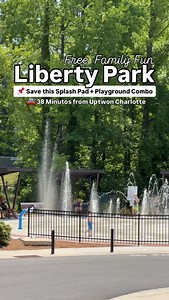 📌 Save this Splash Pad Playground Combo! ☀️Summer can feel long—but here’s another fun (and FREE!) way to beat the heat near Charlotte! 💦 Liberty Park in Mooresville is a total win and 100% worth the trip! 🤩 Why your kids will love it: • 💦 Splash pad (10 AM–7 PM) • 🏰 Multi-level playground (ages 2–12) • 🏀 Covered basketball court • 🌳 Plenty of shady spots around the park • 🌭 Concession stand is open! 💡 Tip: Bring sunscreen and water shoes! While the splash pad and playground aren’t shad