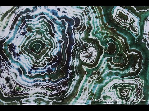 Tie Dye Geode Tapestry ~ the condensed version