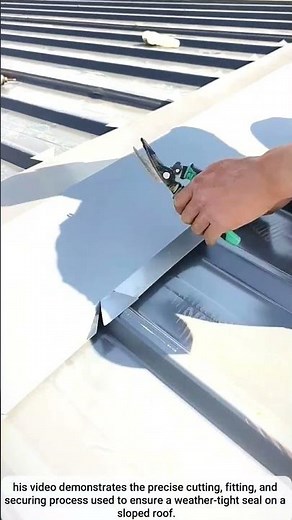 Trimming and Securing Corrugated Steel Panels
