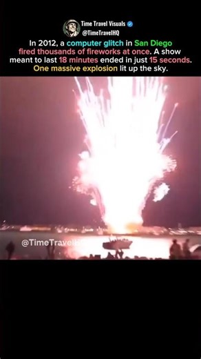 In 2012 Fireworks Show Ended in 15 Seconds After Glitch #shorts