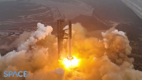 Highlights From SpaceX Starship Booster Splashdown And Launch