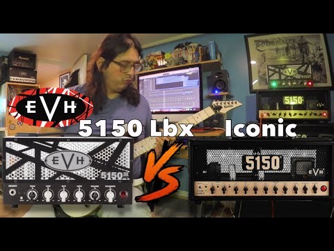 EVH 5150 Iconic EL34 15-watt head VS EVH 5150 III LBX.