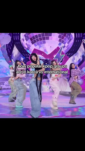K-Pop Groups Popularity in Korea vs International