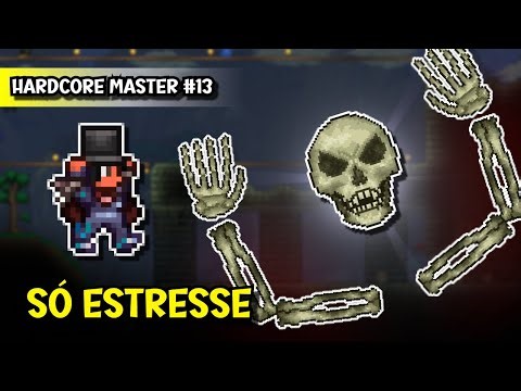 UM EPISÓDIO LEVEMENTE ESTRESSANTE! - Terraria Master Mode Hardcore EP.13