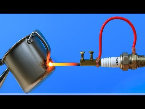 How to Make a Super Powerful DIY Welding Machine from a Spark Plug!