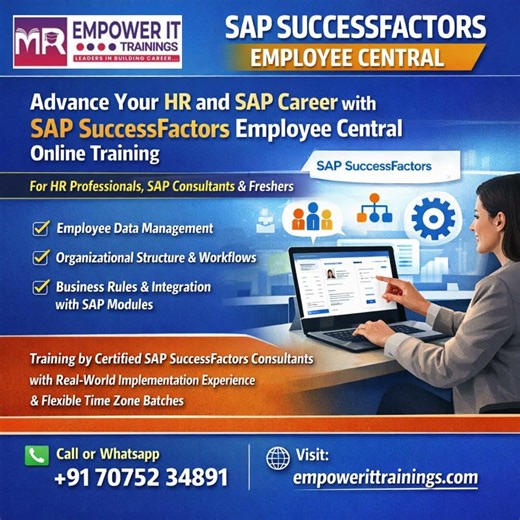SAP SuccessFactors Employee Central Online Training in USA Real Time Project Course