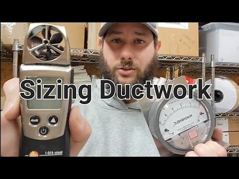 How to Size Ductwork? #Ductwork #ductsizing #hvac