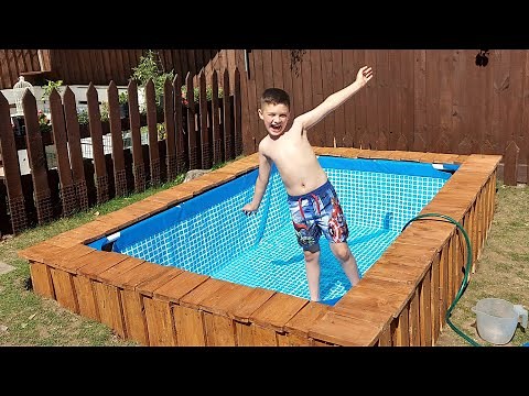 How we built a pool out of pallets!