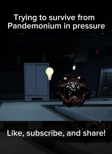 Pandemonium be like in pressure (Animated and loud warning) #roblox #pressure