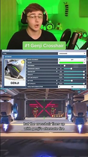 The best Genji Crosshair in Overwatch 2 😎