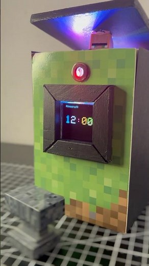 Minecraft Alarm Clock with ESP32! #diy #minecraft #esp32 #arduino #esp32project #arduinoproject