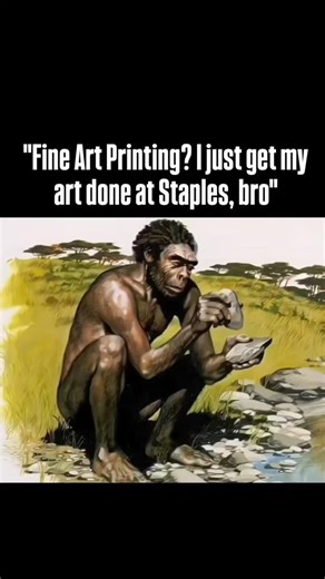 "Giclée printing" is the gold standard for printing your work in the arts world. It implies you have printed your art on a high quality paper with high quality ink on a high quality printer. Giclée prints are archival peices offering museum grade quality allowing your art to last decades and show its full potential in color... Something you can't get at retail printing locations. We don't think it's fair the only affordable options are printing on machines made for office work. Print your artwor