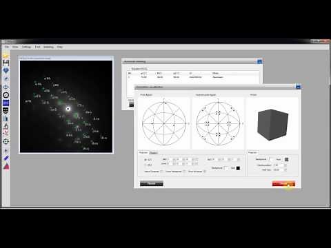 Indexing TEM spot diffraction patterns using KikSpot