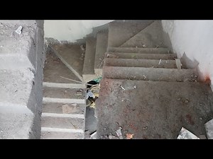 8 × 12 open well Stair case design ideas in less space