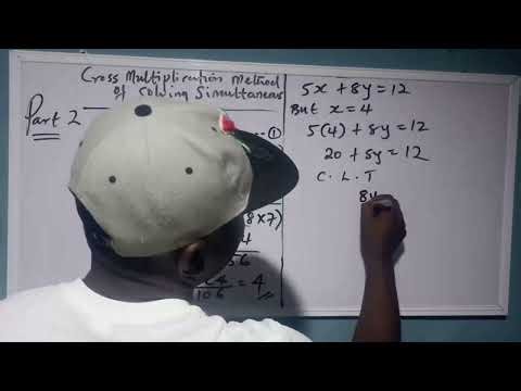 How to solve simultaneous equations using cross multiplication method(Part 2)