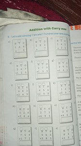 Addition with Carry overLet's add carrying 1 ten and 1 hundred... | Filo