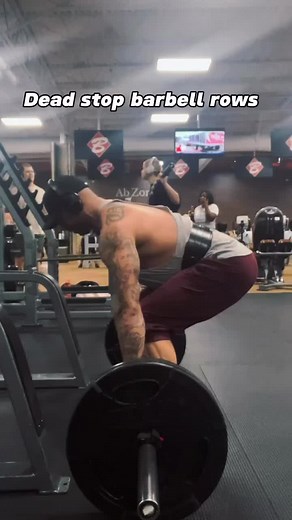 Dead stop barbell rows #backworkout #backroutine #tutorial #backday #exercise #exercisetips #trainingtips #personaltrainer #gym #strong #bentoverrows