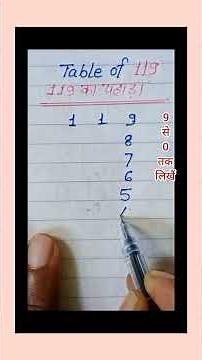 Mind-Blowing Magical Tricks with the Table of 119 // math