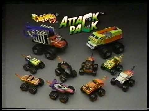 Hot Wheels Attack Pack commercial - 1993