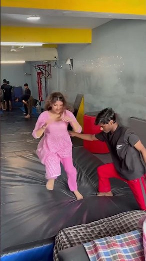 gymnastic Backflip training