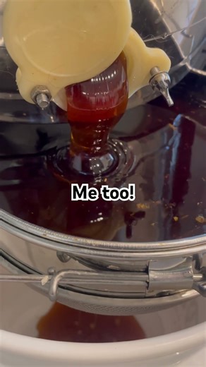 Raw honey is the best 🍯 #honeybee #honey #honeyextraction #farmlife