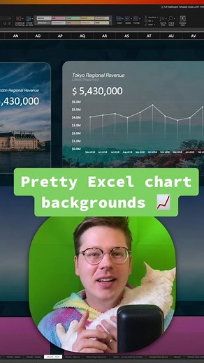 Here’s how to give your #Excel charts an image background and how to make sure it’s readable (and looks great!) #exceltutorial #microsoftambassador #betterspreadsheets