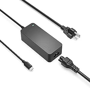 Nicpower 65W USB C Charger Compatible with LG Gram Laptop – PD Fast Charging, Indicator Light, Extra Long Power Cord, UL Listed AC Adapter