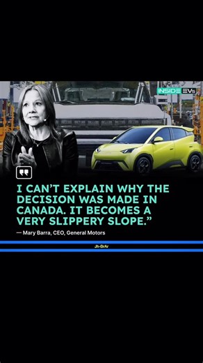 JH•BrArMotors on Instagram: "🇨🇦👉Canada’s recent deal to let in up to 49,000 Chinese-built EVs each year is, according to General Motors Chief Executive Mary Barra, a risk to North American auto manufacturing.#cars #news #evcar #marybarra #auto"
