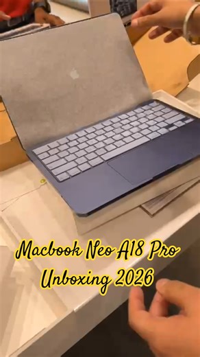 Macbook Neo A18 Pro Unboxing #mackbook #apple #netjrfmantra #motivation #mac #smartphone #unboxing