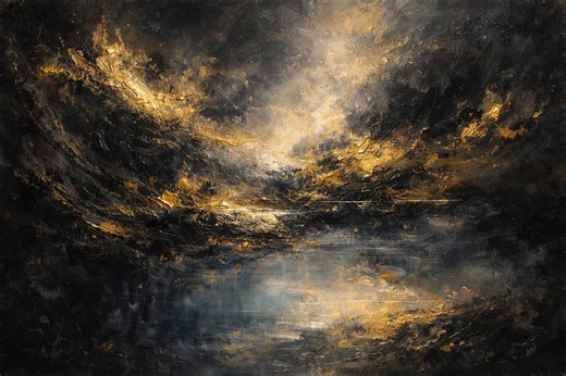 Black Gold Abstract Wall Art Printable, Luxury Dark Modern Painting, Elegant Black Gold Texture Art, Large Printable Wall Decor - Etsy